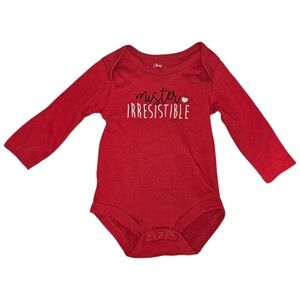Baby Essentials Red Long-Sleeve Bodysuit